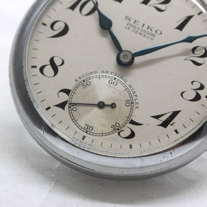 昭和35年の19セイコー鉄道時計/15石/秒針止め機能/絶版時計/19seiko-1270