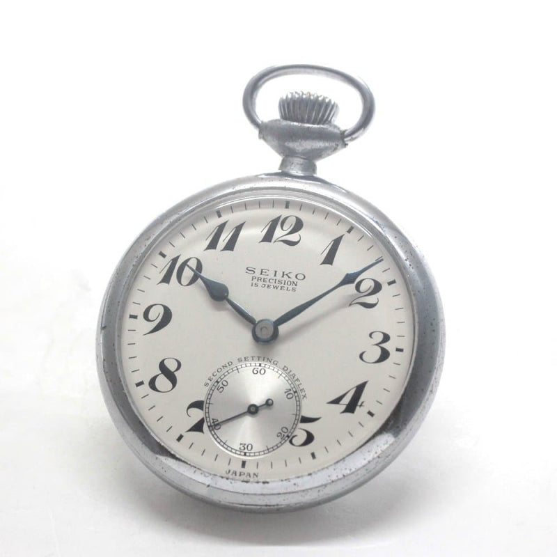 昭和37年の19セイコー鉄道時計/15石/秒針止め機能/絶版時計/19seiko-1274