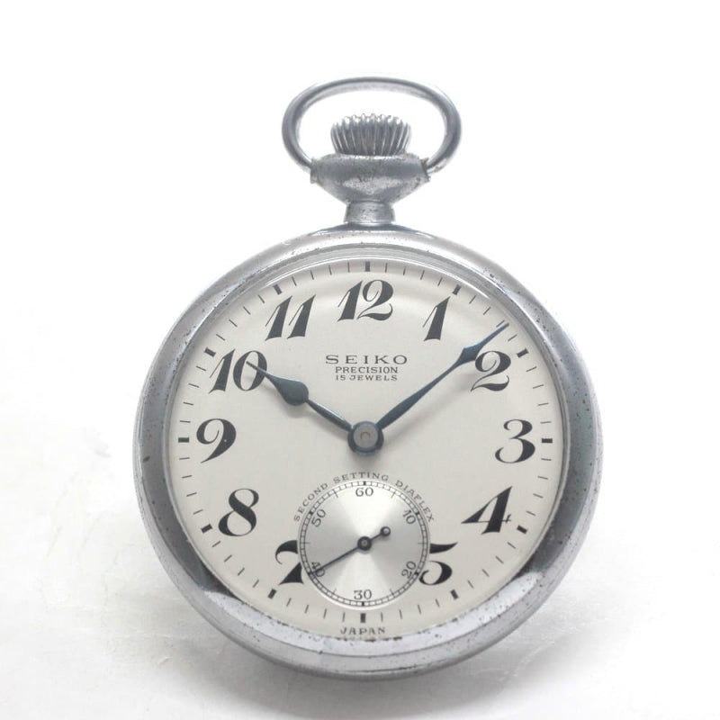 昭和37年の19セイコー鉄道時計/15石/秒針止め機能/絶版時計/19seiko-1274