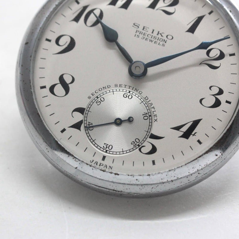昭和37年の19セイコー鉄道時計/15石/秒針止め機能/絶版時計/19seiko-1274