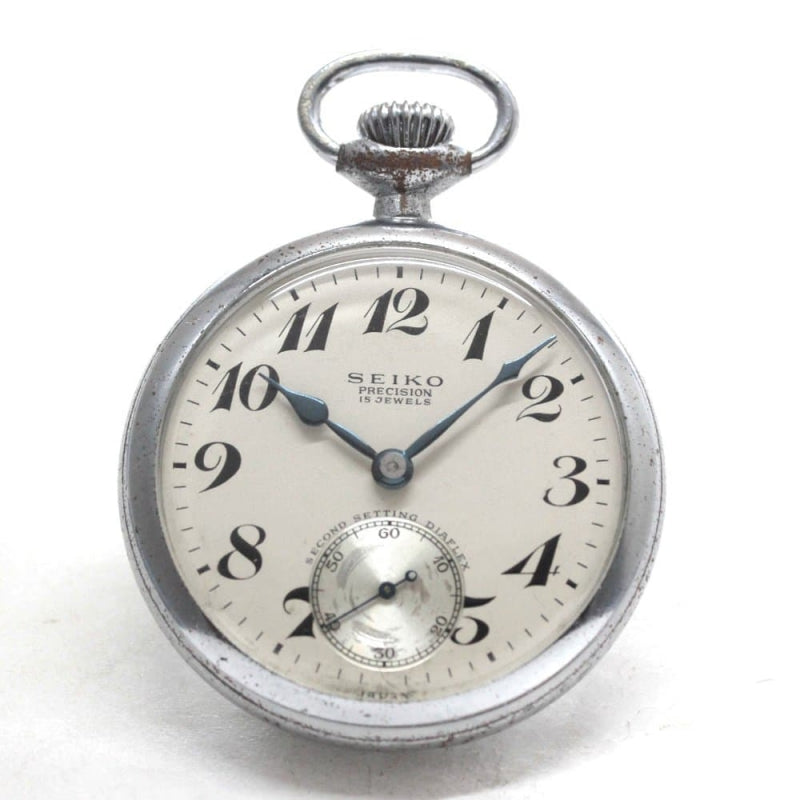 昭和37年の19セイコー鉄道時計/15石/秒針止め機能/絶版時計/19seiko-1280