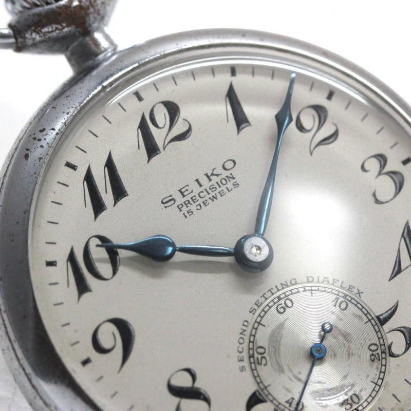 昭和37年の19セイコー鉄道時計/15石/秒針止め機能/絶版時計/19seiko-1280