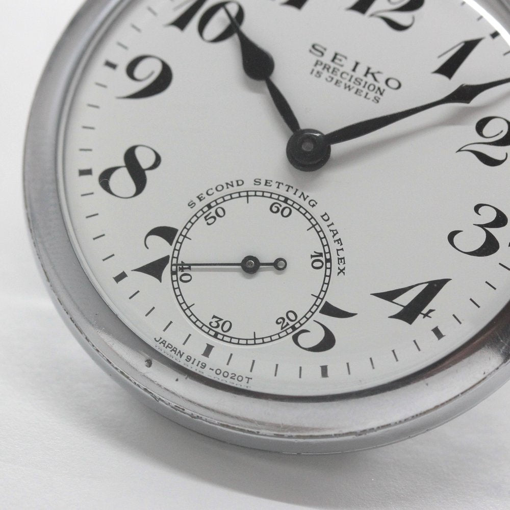 スモールセコンドは秒停止機能付き