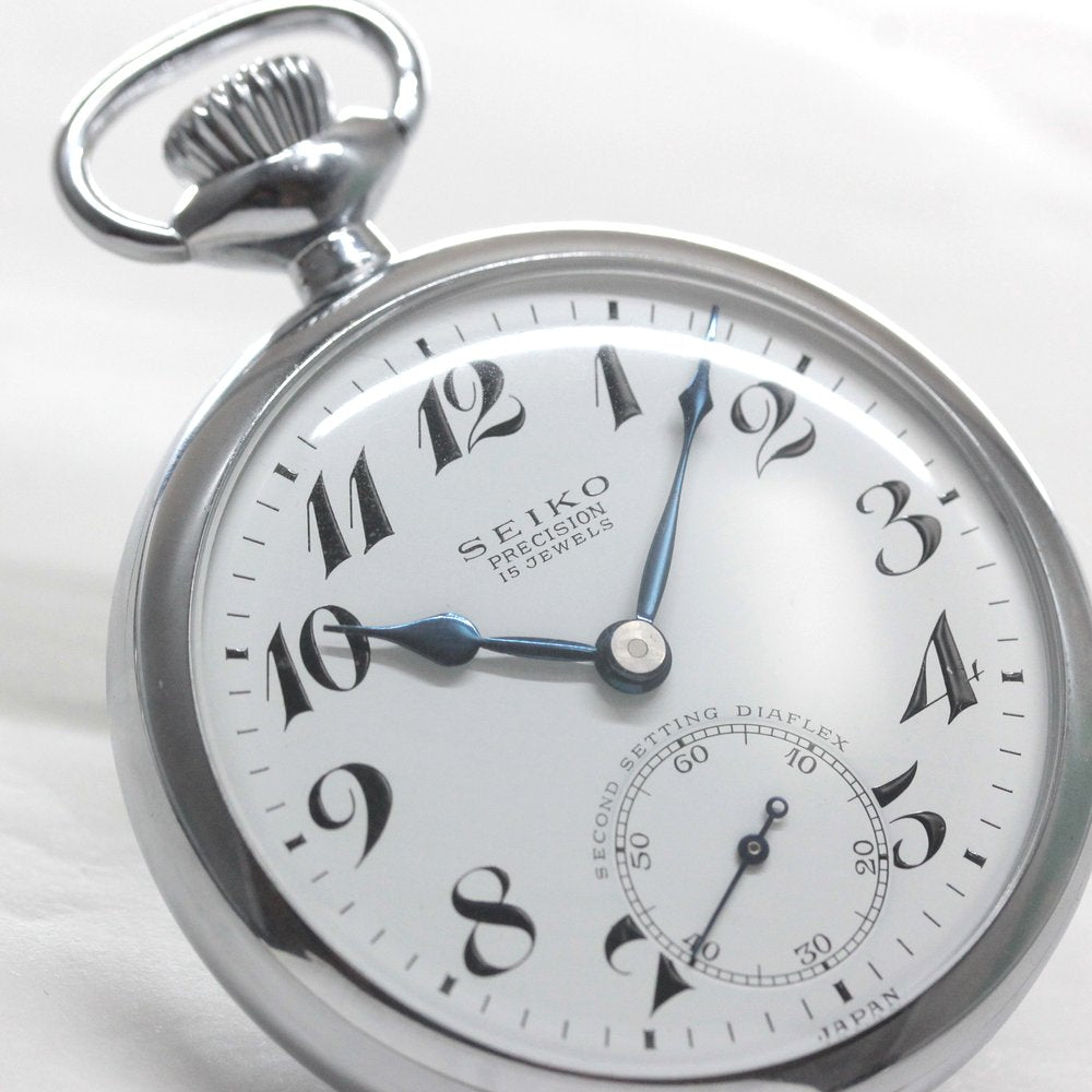 昭和の19セイコー鉄道時計/15石/ダイアフレックス/19seiko-1316