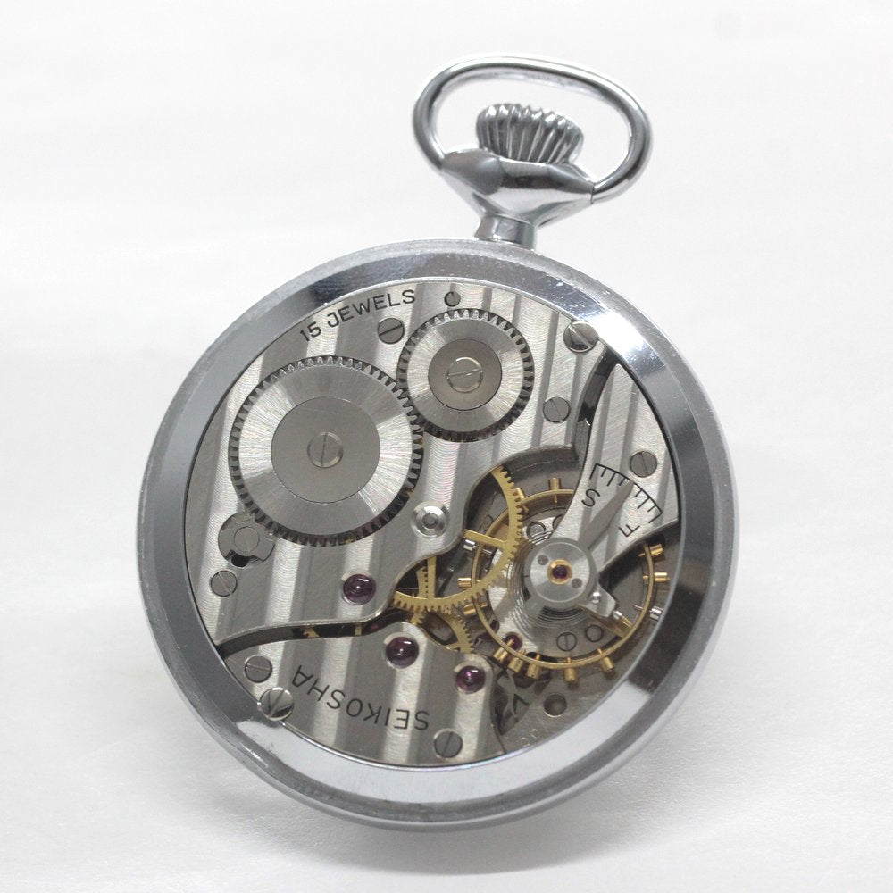 昭和の19セイコー鉄道時計/15石/ダイアフレックス/19seiko-1316