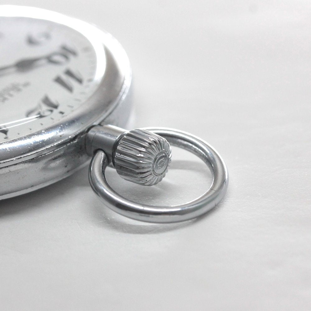 オーバーホール済で、日差30秒以内に調整します 昭和44年の19セイコー鉄道時計/15石/秒針止め機能/絶版時計/19seiko-1323