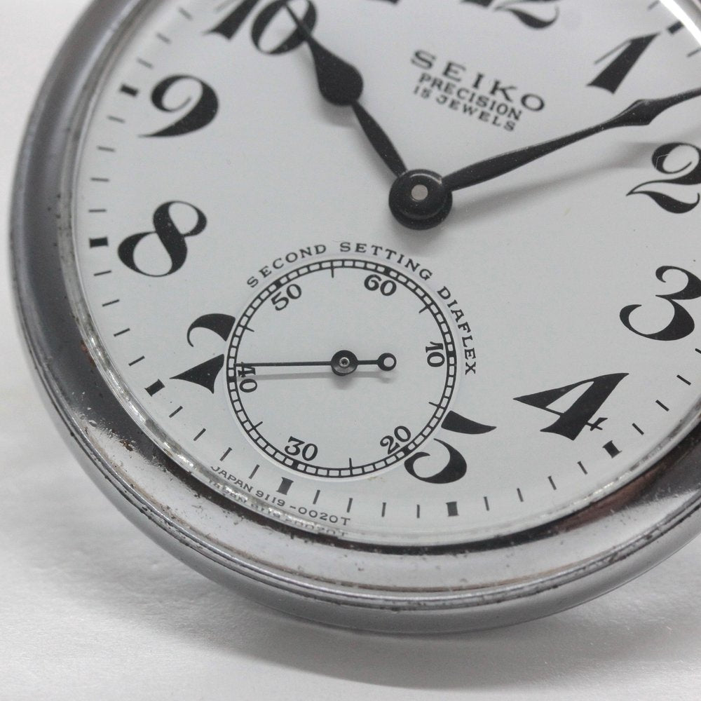 昭和46年の19セイコー鉄道時計/15石/秒針止め機能/絶版時計/19seiko