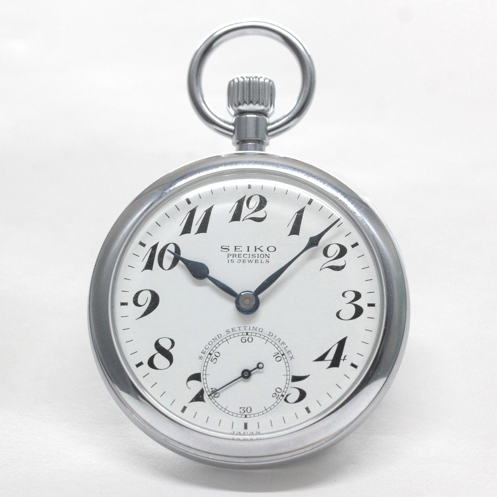 昭和の19セイコー鉄道時計/15石/ダイアフレックス/19seiko-1324