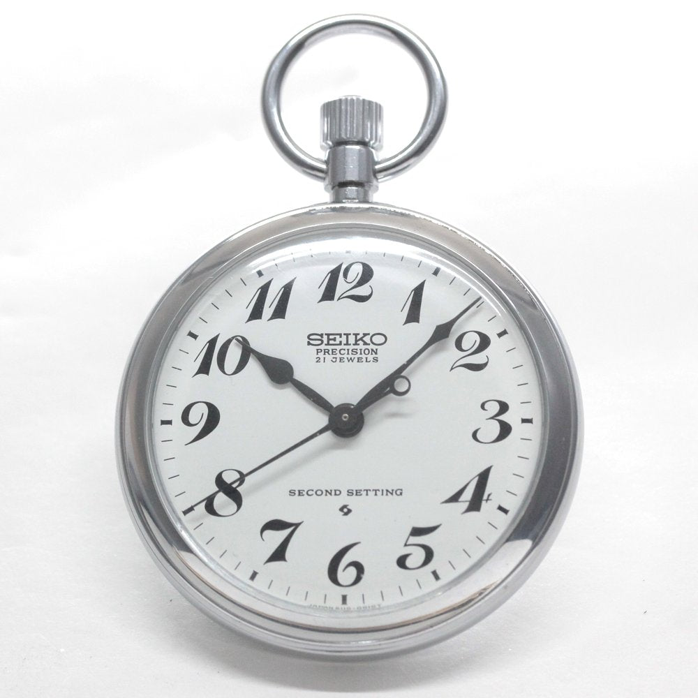 19セイコー プレシジョン 懐中時計 / 19セイコー/昭49　379　国鉄静局/ 21石 / 絶版時計 /19seiko-1325