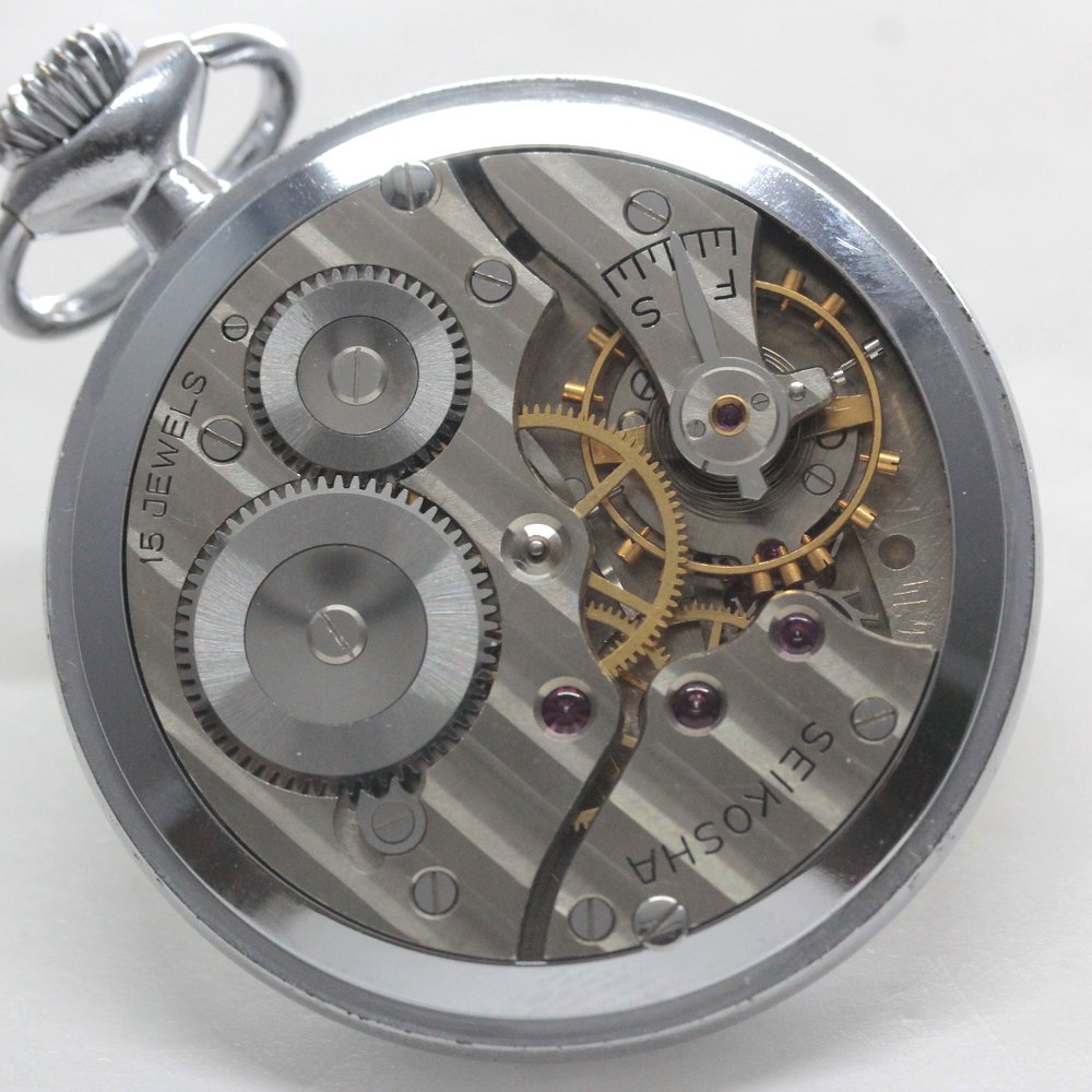 19 Seiko Railway Watch, 15-jewel movement, 1961, 15 jewels, stop-seconds function, discontinued, 19seiko-1320