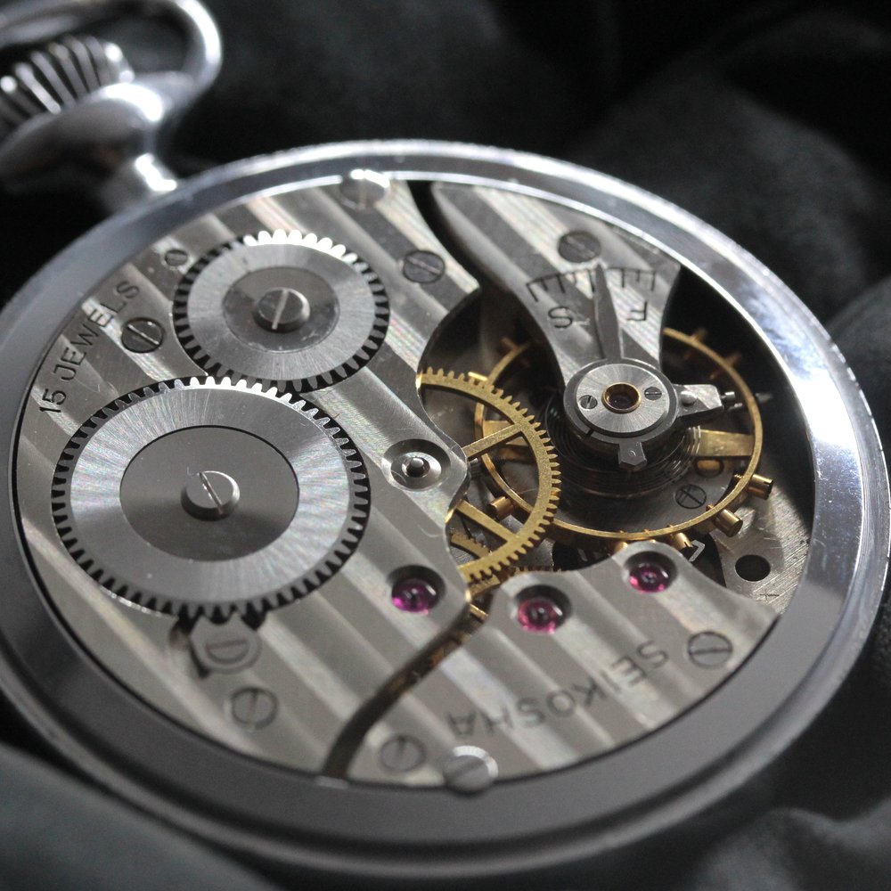 19 Seiko Railway Watch, 15-jewel movement, 1961, 15 jewels, stop-seconds function, discontinued, 19seiko-1320