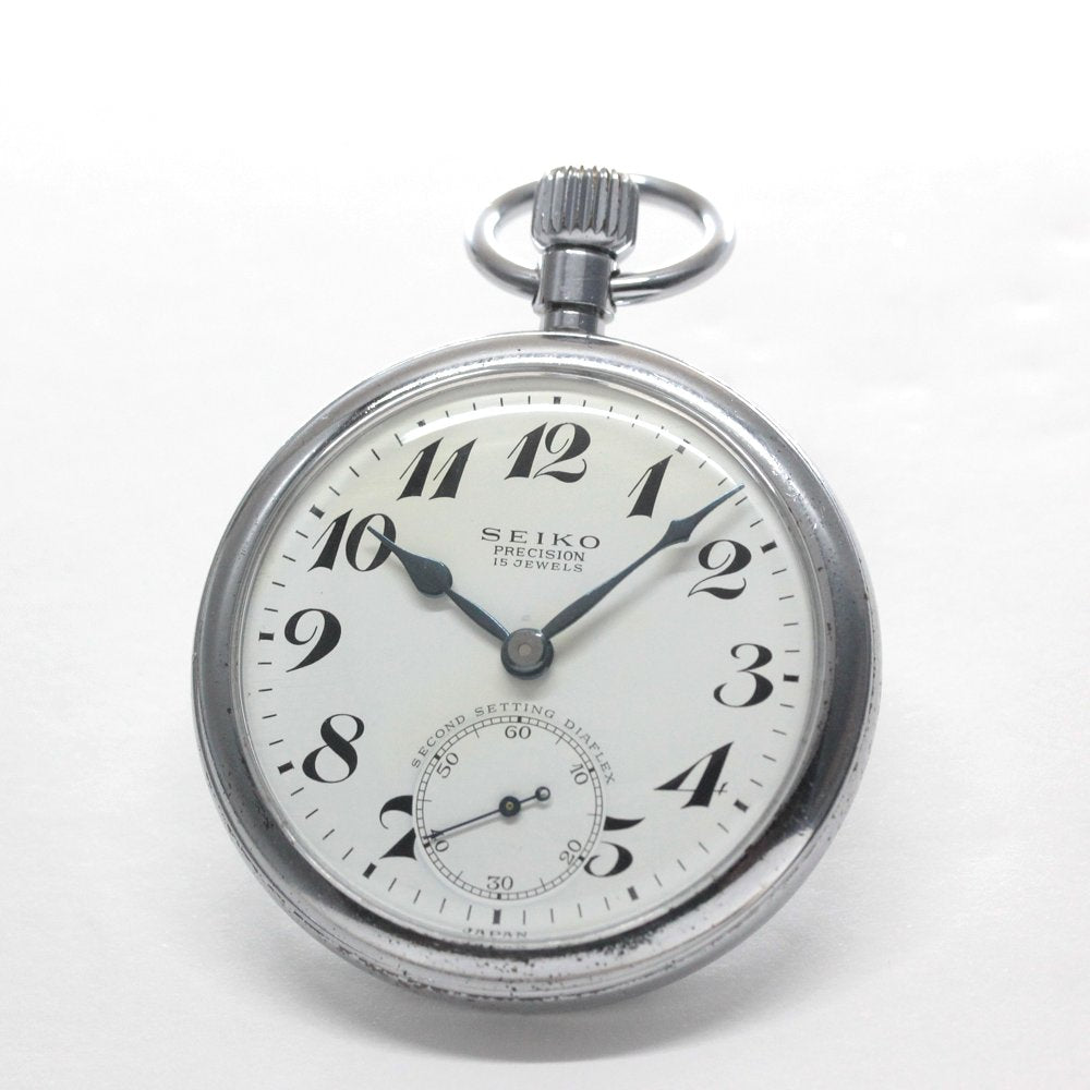 国鉄モデル 昭和40年の19セイコー鉄道時計/15石/秒針止め機能/絶版時計/オーバーホール済/19seiko-1334
