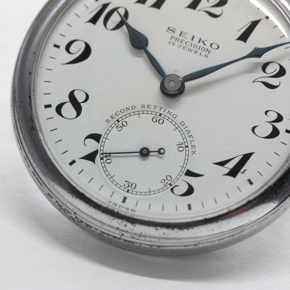 国鉄モデル 昭和40年の19セイコー鉄道時計/15石/秒針止め機能/絶版時計/オーバーホール済/19seiko-1334