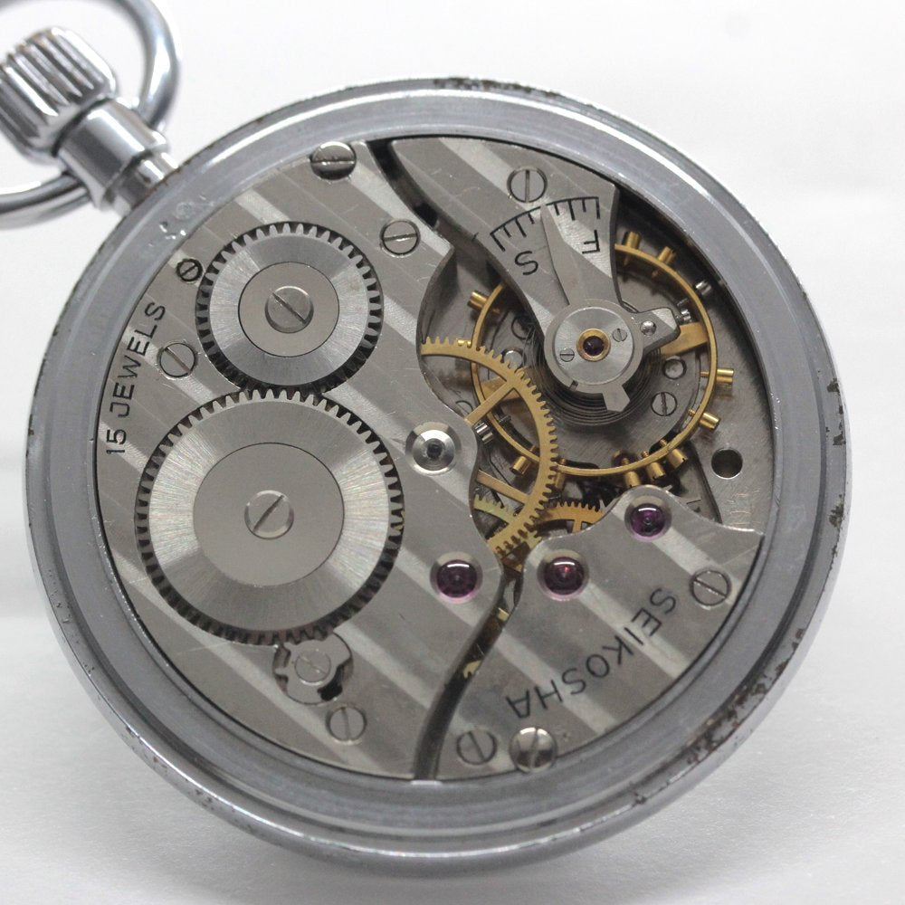 国鉄モデル 昭和40年の19セイコー鉄道時計/15石/秒針止め機能/絶版時計