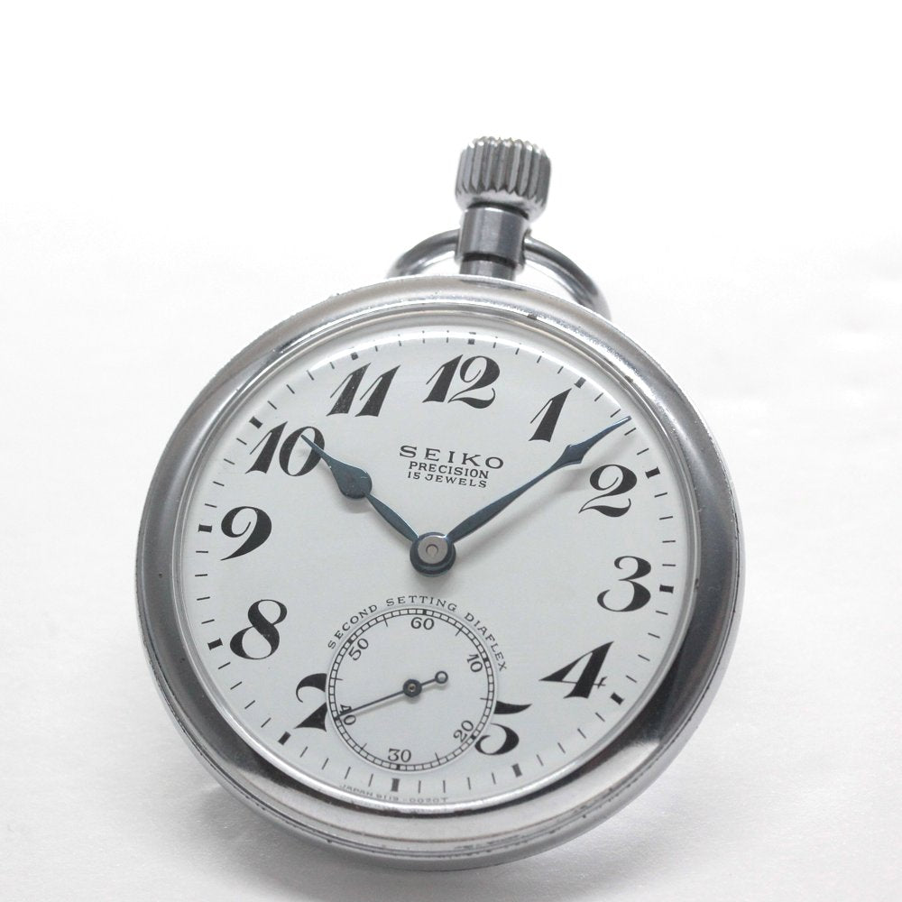 19セイコー プレシジョン 懐中時計 / 19セイコー/昭41　中支863　国鉄/15石 / 絶版時計 /19seiko-1338