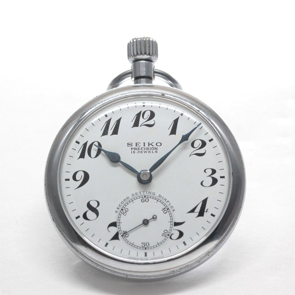 19セイコー プレシジョン 懐中時計 / 19セイコー/昭41　中支863　国鉄/15石 / 絶版時計 /19seiko-1338