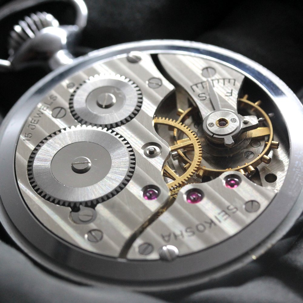 19セイコー プレシジョン 懐中時計 /日本電信電話公社 昭和35年/ 15石