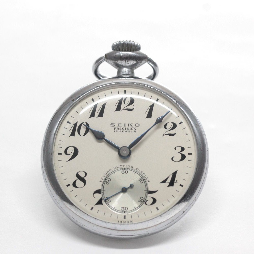19セイコー プレシジョン 懐中時計 / 19セイコー/昭37　8　国鉄/ 15石 / 絶版時計 /19seiko-1341