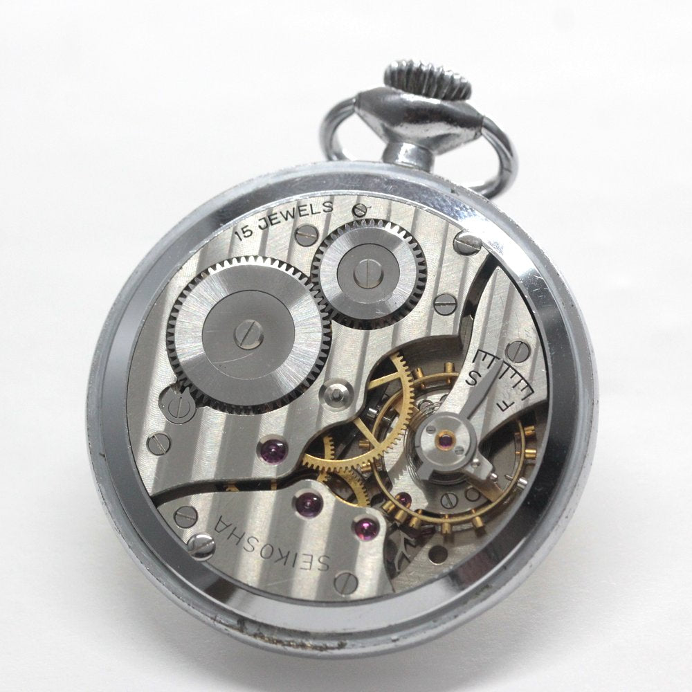 19セイコー プレシジョン 懐中時計 / 19セイコー/昭37　8　国鉄/ 15石 / 絶版時計 /19seiko-1341