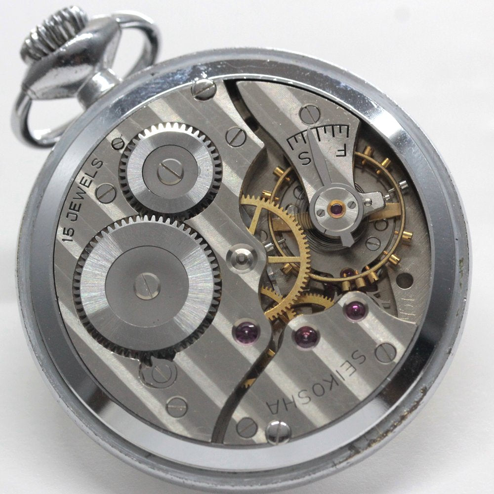 19セイコー プレシジョン 懐中時計 / 19セイコー/昭37　8　国鉄/ 15石 / 絶版時計 /19seiko-1341