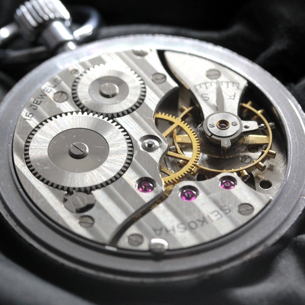 19セイコー プレシジョン 懐中時計 / 19セイコー/昭40　中支838　国鉄/15石 / 絶版時計 /19seiko-1343