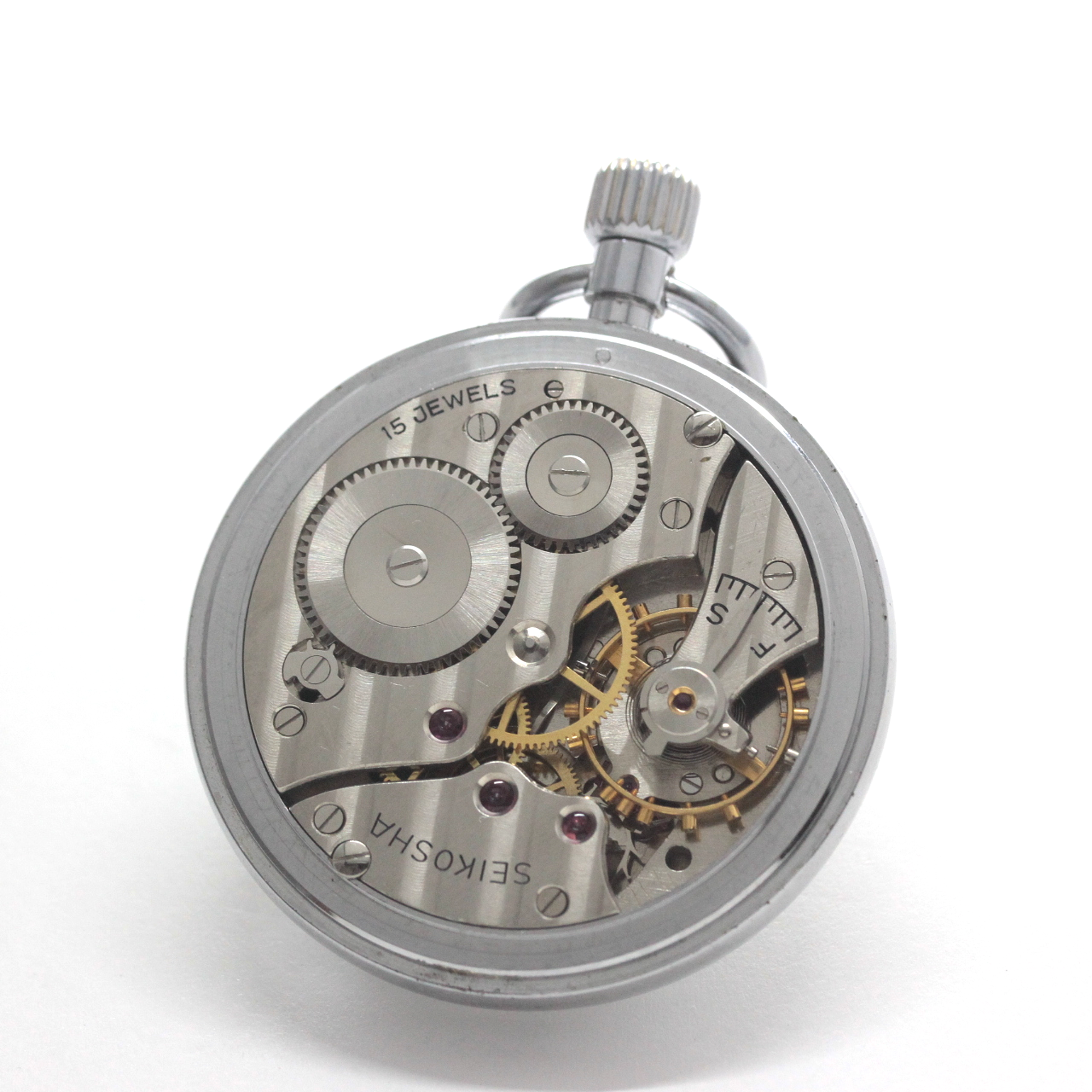 19セイコー プレシジョン 懐中時計 / 19セイコー/昭40　北234　国鉄/15石 / 絶版時計 /19seiko-1347　ムーブメント
