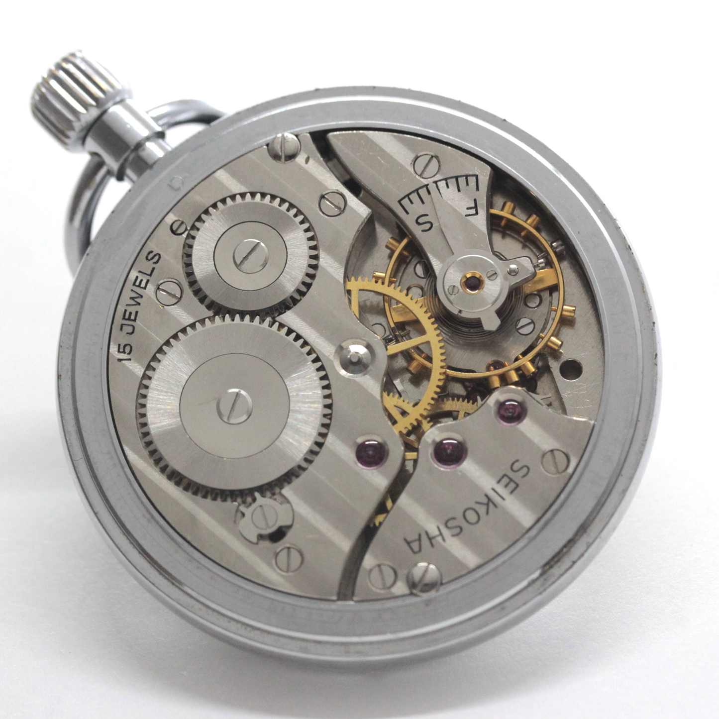 19セイコー プレシジョン 懐中時計 / 19セイコー/昭40　北234　国鉄/15石 / 絶版時計 /19seiko-1347　ムーブメント