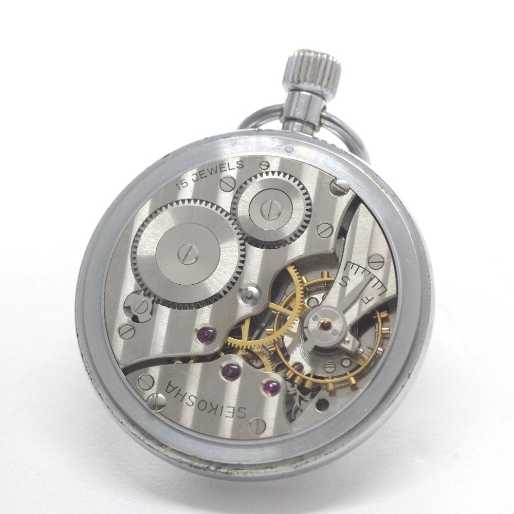 SEIKO 懐中時計 7011-0010 JR 貨物 稼働中 東海支社 昭和41年の19セイコー鉄道時計/15石/秒針止め機能/絶版時計/19seiko