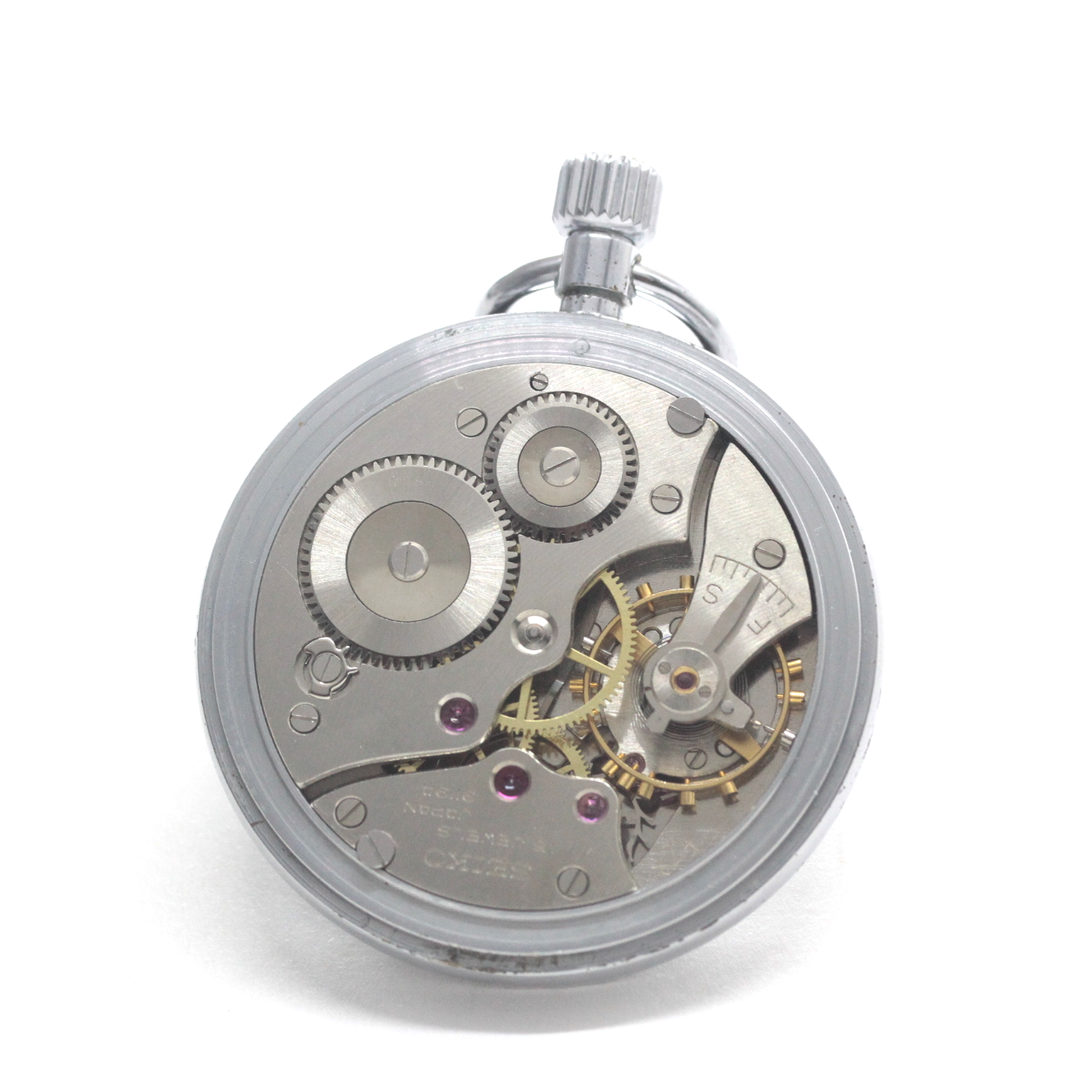 昭和46年の19セイコー鉄道時計/15石/秒針止め機能/絶版時計/19seiko-1356　ムーブメント