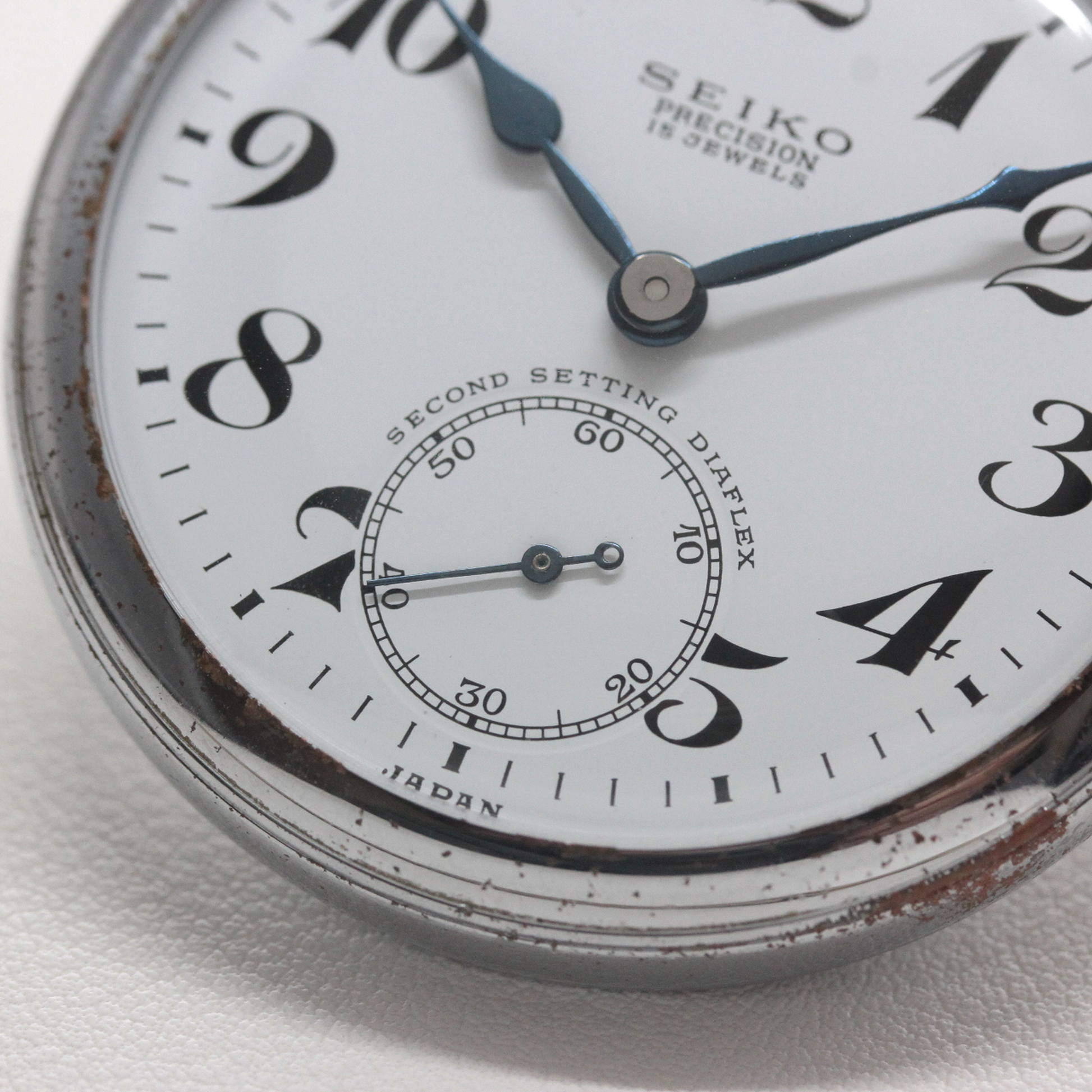 昭和の19セイコー鉄道時計/15石/ダイアフレックス/19seiko-1359