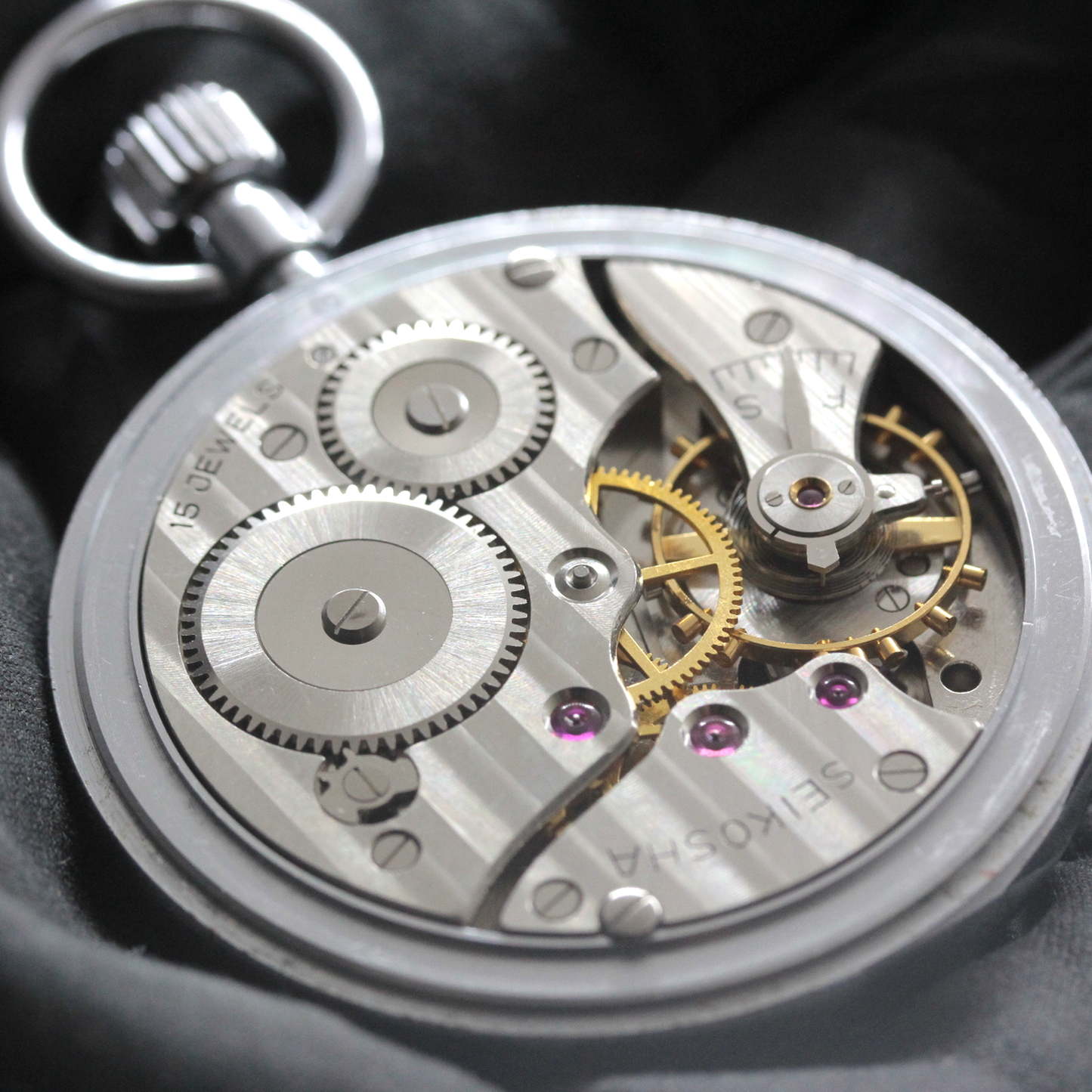 昭和の19セイコー鉄道時計/15石/ダイアフレックス/19seiko-1359