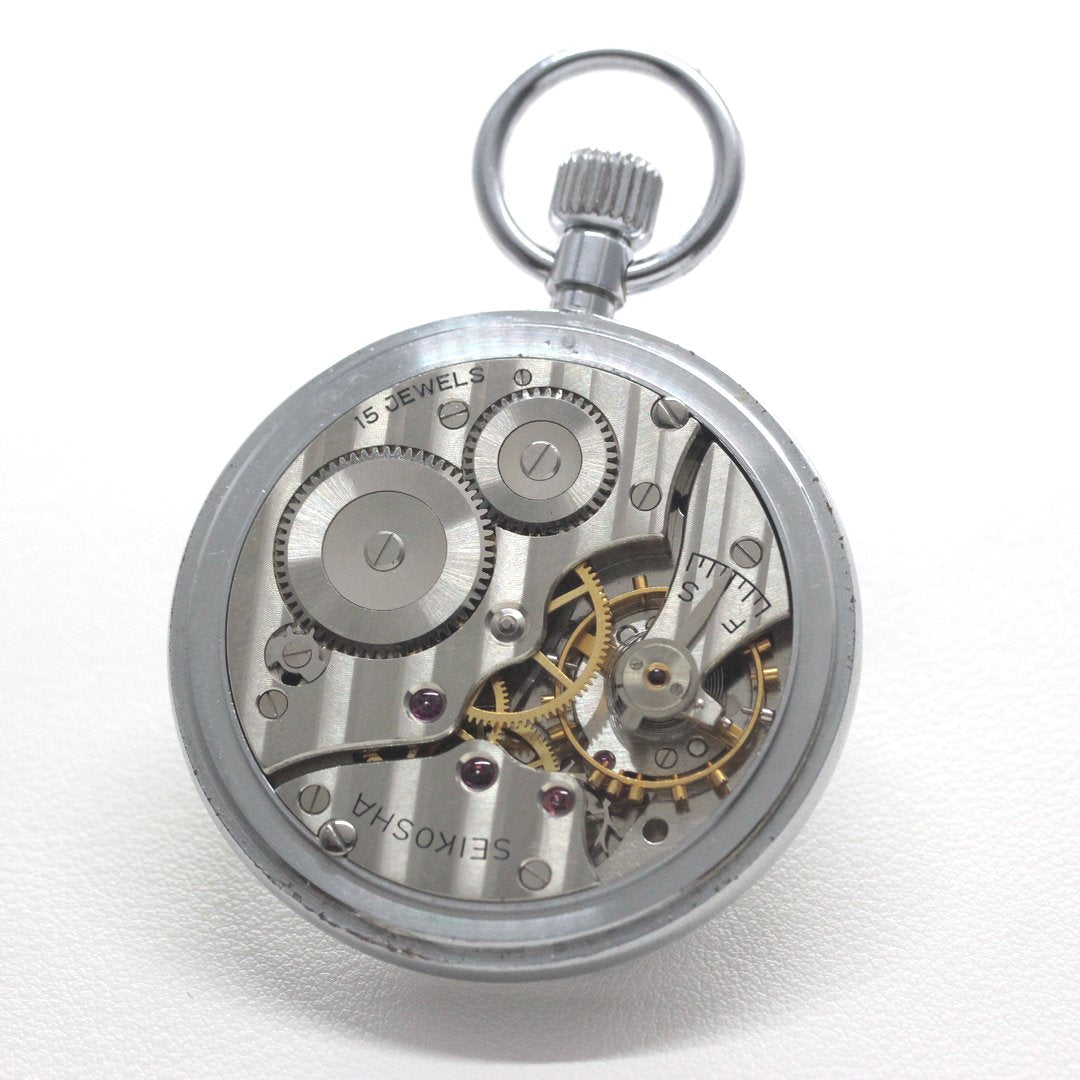 19セイコー プレシジョン 懐中時計 /「廃」昭39　3179　国鉄関西/15石 / 絶版時計 /19seiko-1363