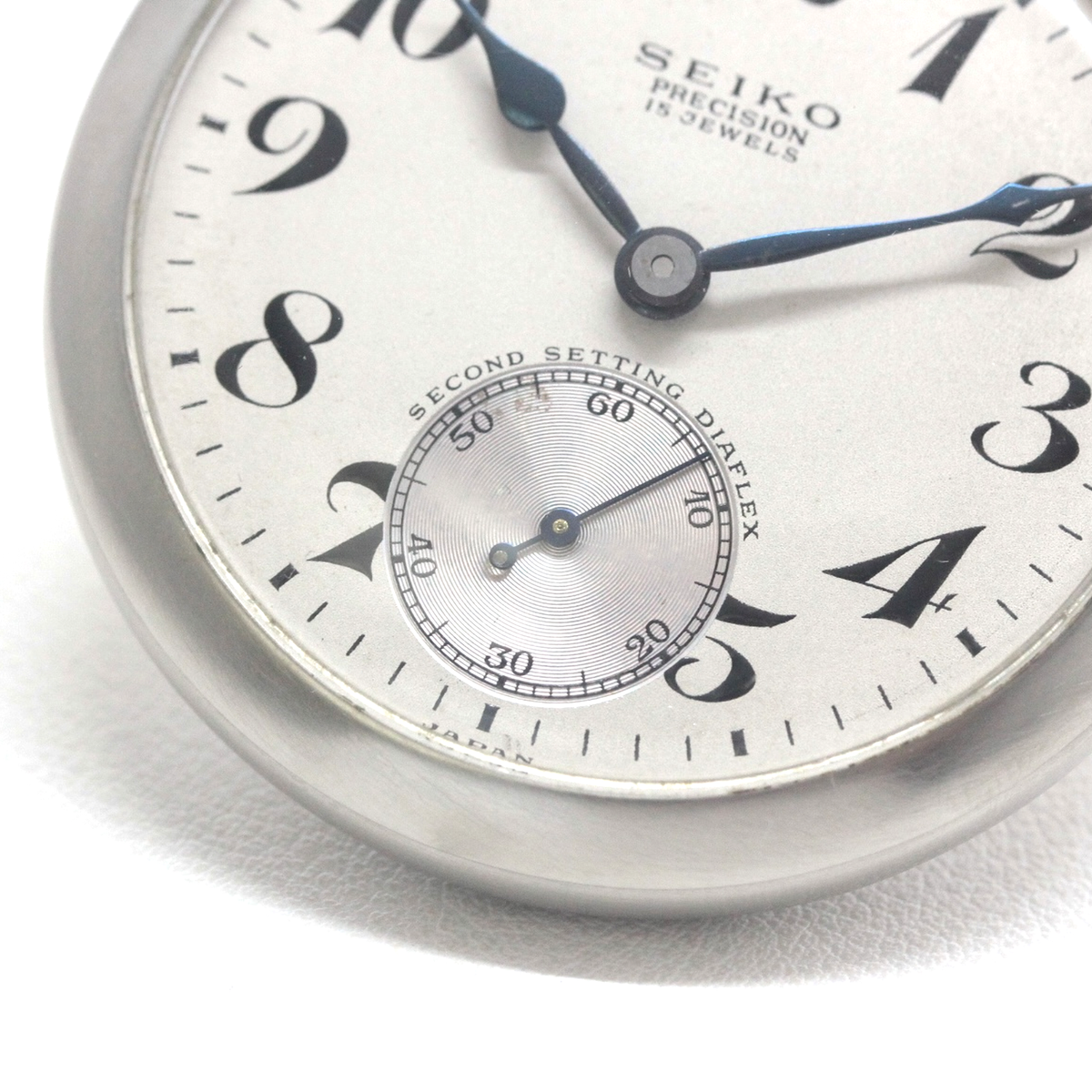 秒停止機能付きのスモールセコンド 当店だけの再メッキ特別モデル ヘアライン仕上げ 19seiko-1398