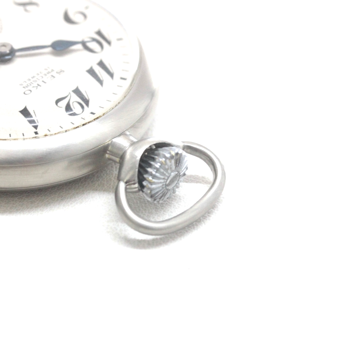 楕円の形をしたカン 当店だけの再メッキ特別モデル ヘアライン仕上げ 19seiko-1398