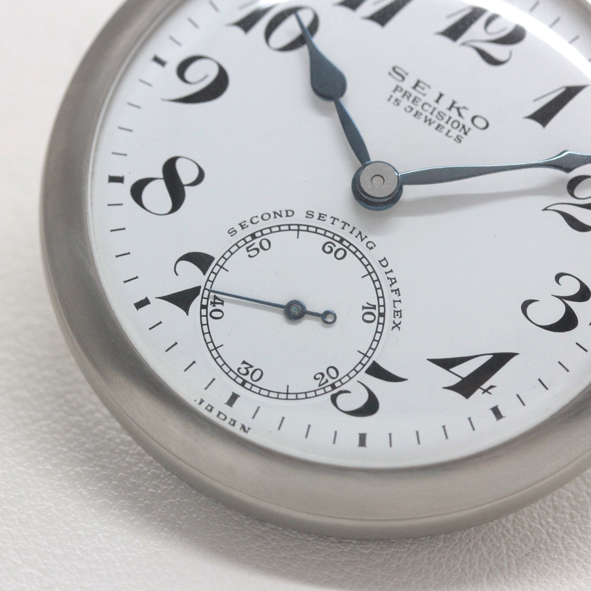 秒停止機能付きのスモールセコンド 当店だけの再メッキ特別モデル ヘアライン仕上げ 19seiko-1399