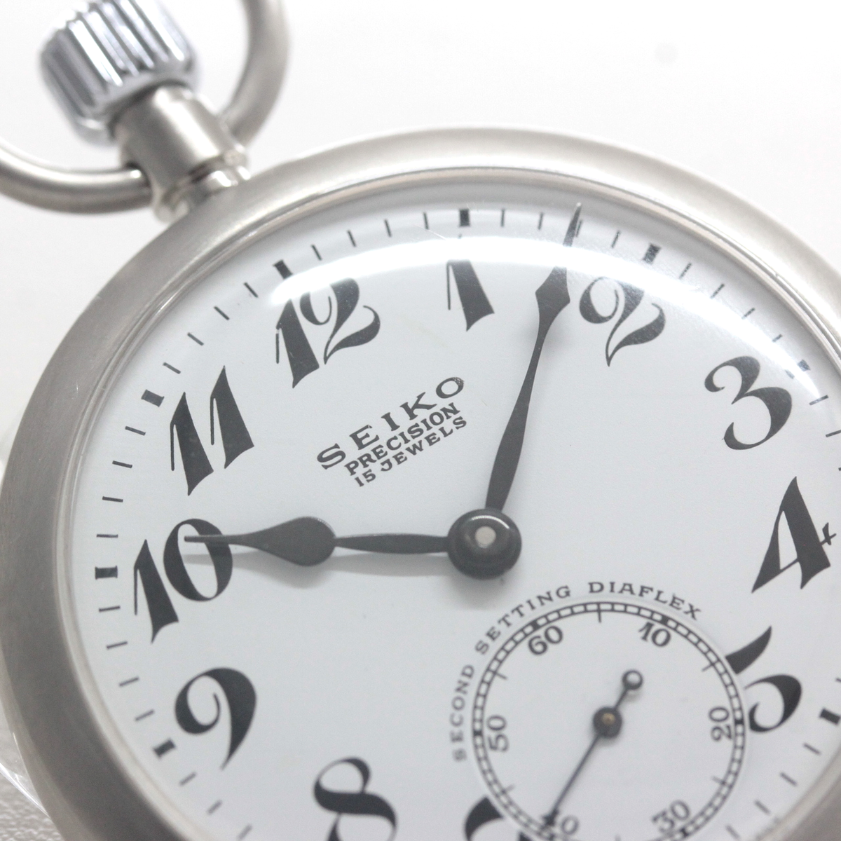 後期の黒針  当店だけの再メッキ特別モデル ヘアライン仕上げ 19seiko-1401
