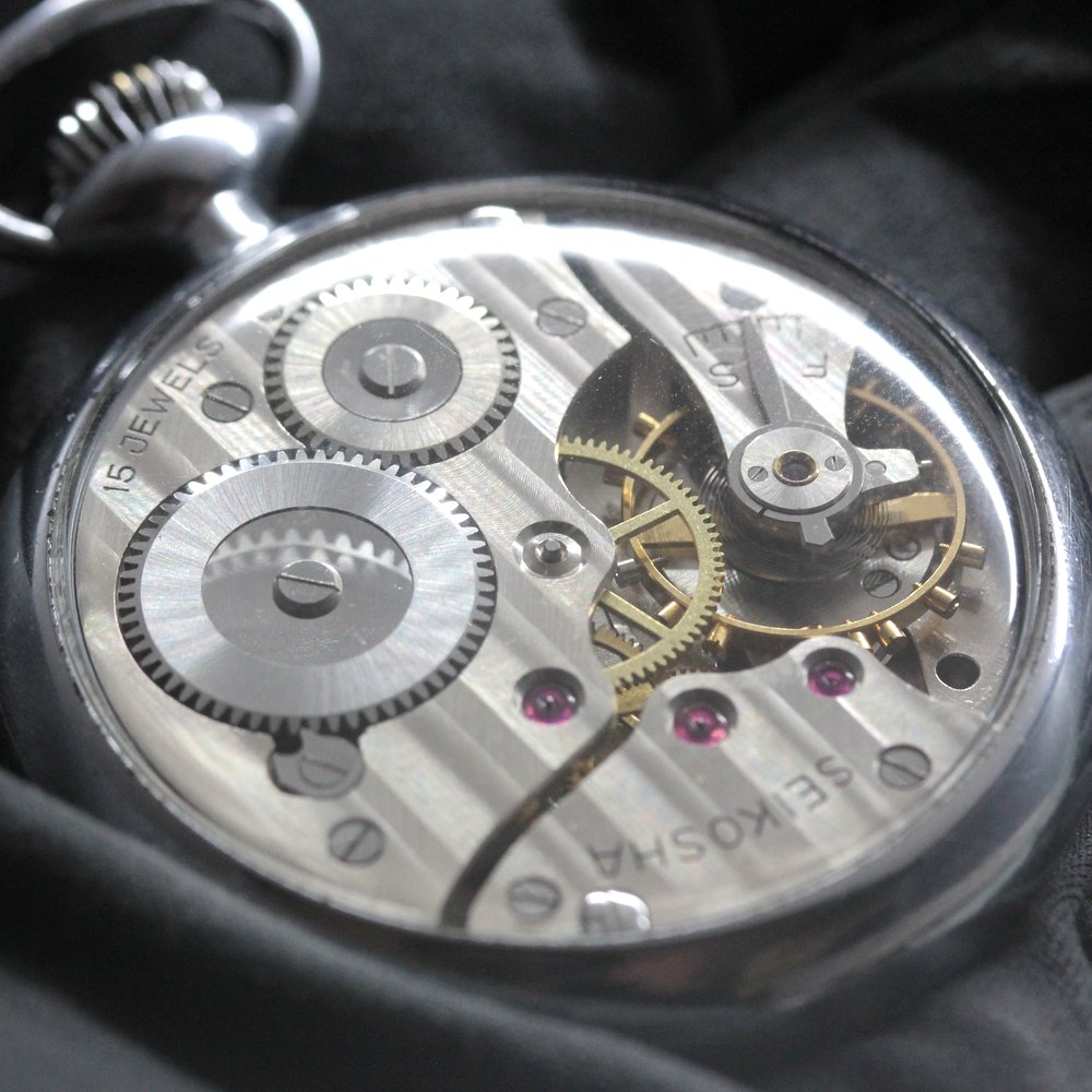 昭和の19セイコー電電公社シースルーバックカスタム/15石/ダイアフレックス/絶版時計/オーバーホール済/19seiko-costom17