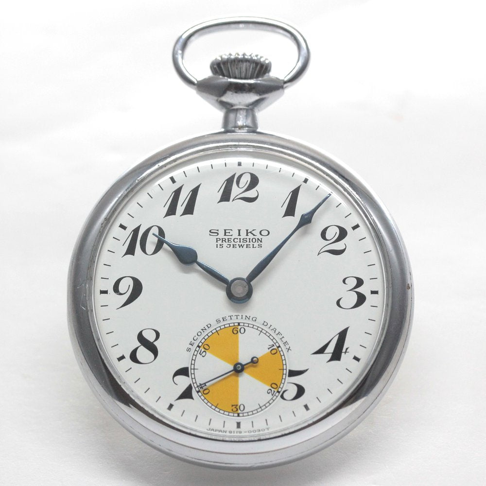 昭和の19セイコーシースルーバックカスタム / 15石 / 日本電信電話公社文字盤、マットムーブ / 絶版時計 / オーバーホール済 / 19seiko-costom19
