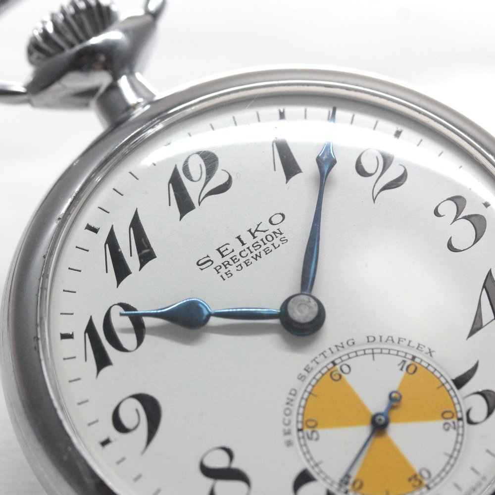 昭和の19セイコーシースルーバックカスタム / 15石 / 日本電信電話公社文字盤、マットムーブ / 絶版時計 / オーバーホール済 / 19seiko-costom19