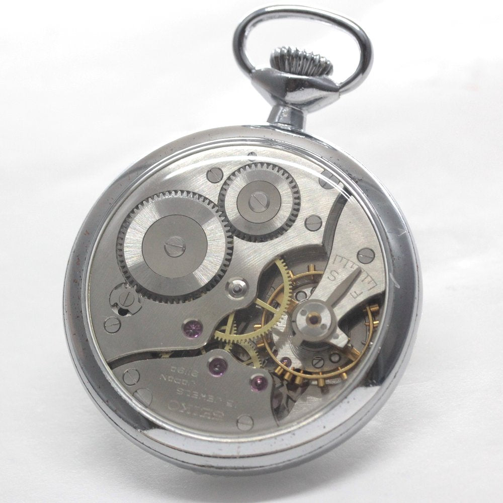 昭和の19セイコーシースルーバックカスタム / 15石 / 日本電信電話公社文字盤、マットムーブ / 絶版時計 / オーバーホール済 / 19seiko-costom19