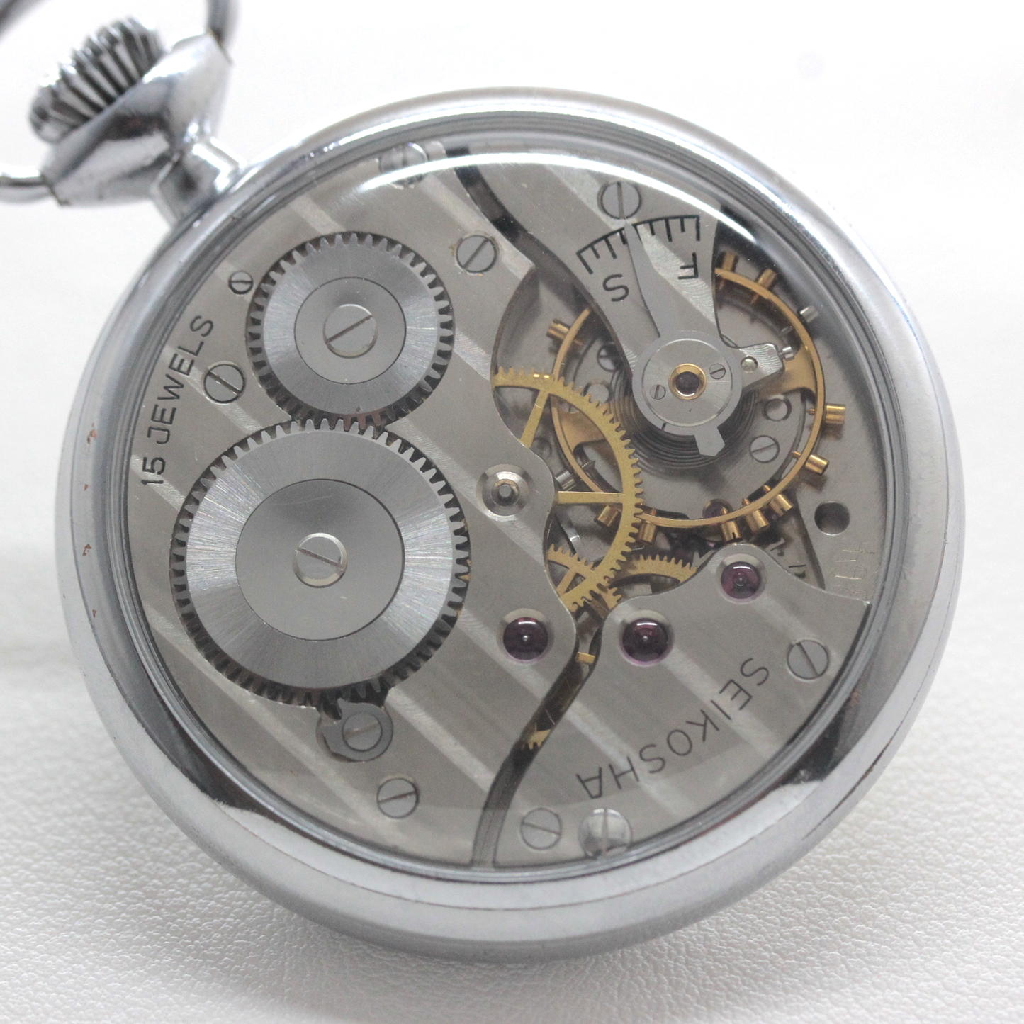 Showa 19 Seiko See-through Back Custom / 15 Jewels / Diaflex / Out of Production / Overhauled / 19seiko-costom18 