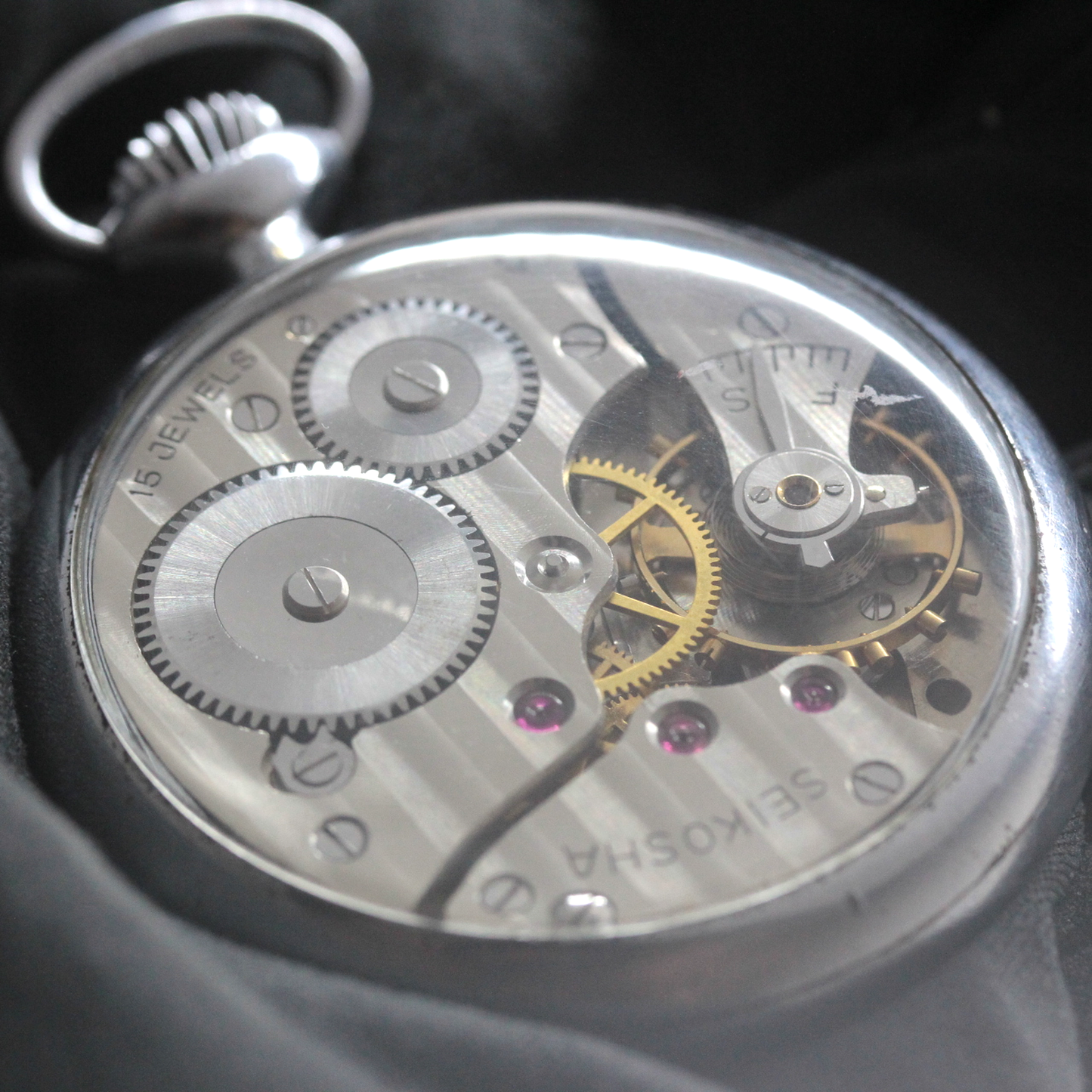 昭和の19セイコーシースルーバックカスタム / 15石 / 絶版時計 / オーバーホール済 / 19seiko-costom26