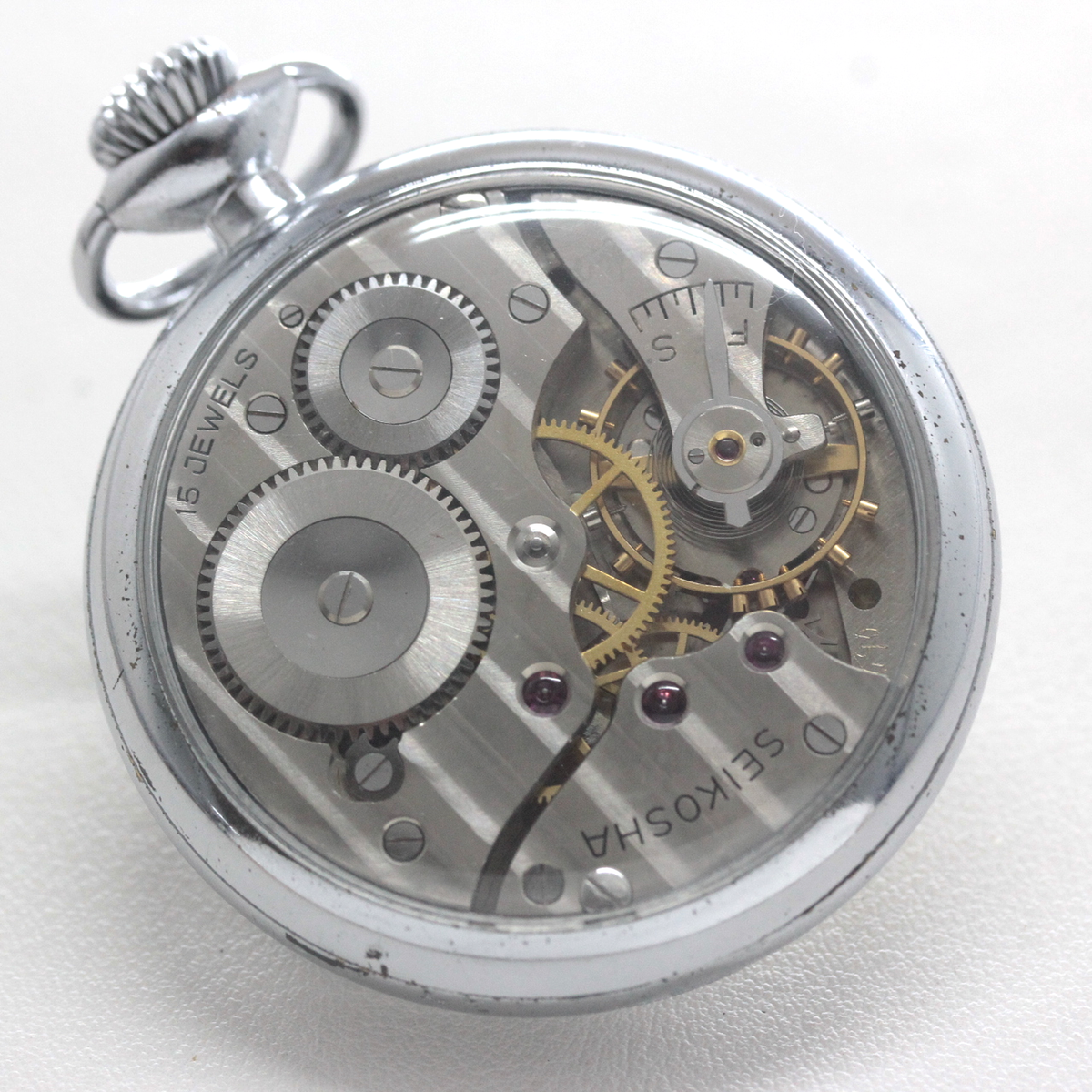 昭和の19セイコーシースルーバックカスタム / 15石 / 絶版時計 / オーバーホール済 / 19seiko-costom27
