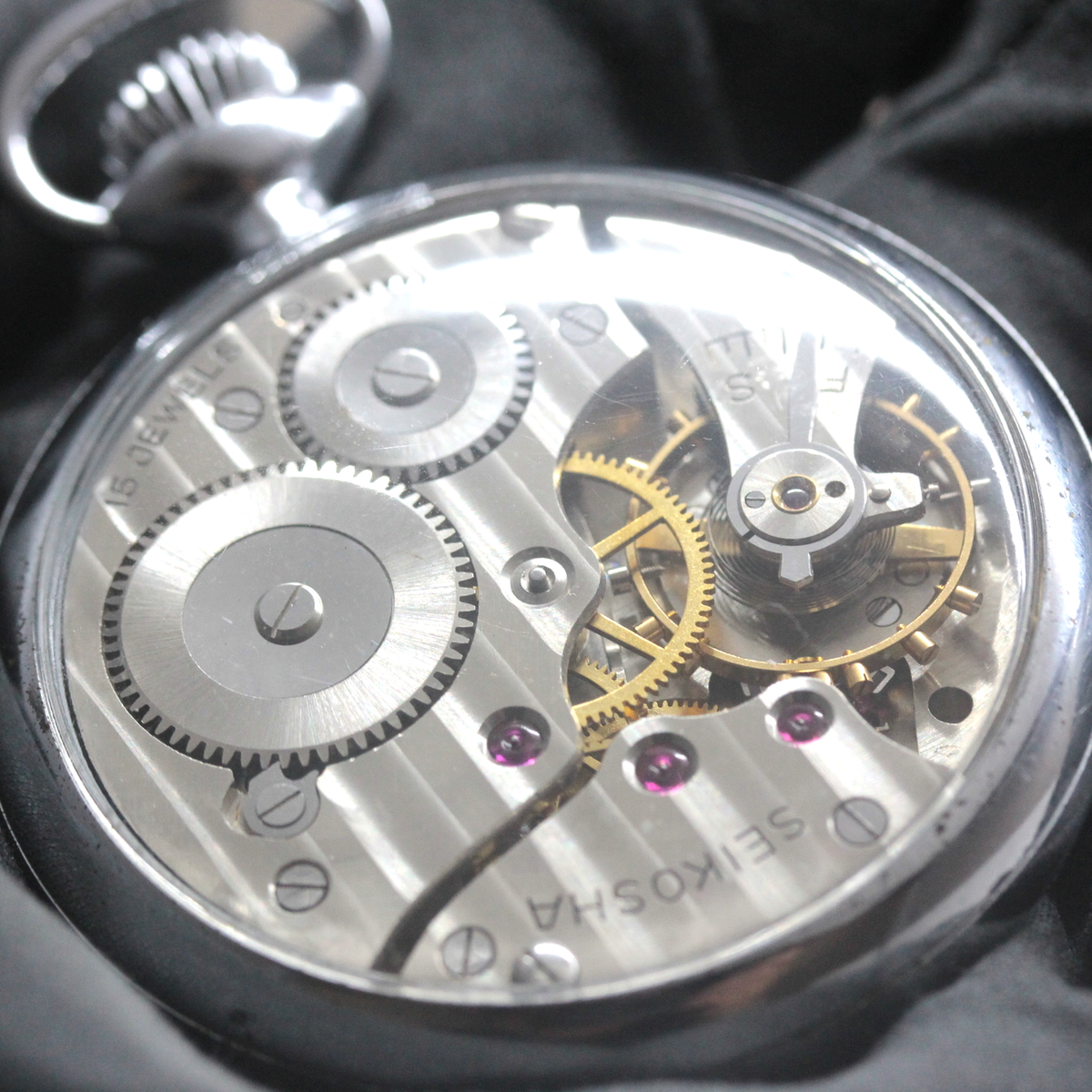 昭和の19セイコーシースルーバックカスタム / 15石 / 絶版時計 / オーバーホール済 / 19seiko-costom27