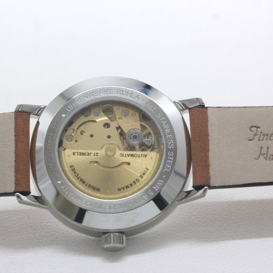 バウハウス bauhaus 自動巻き 腕時計 2062-1at 時計裏 シースルーバック