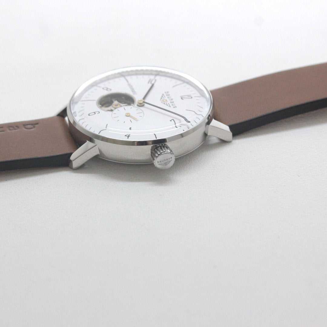 バウハウス bauhaus 自動巻き 腕時計 2068-1at リューズ周り