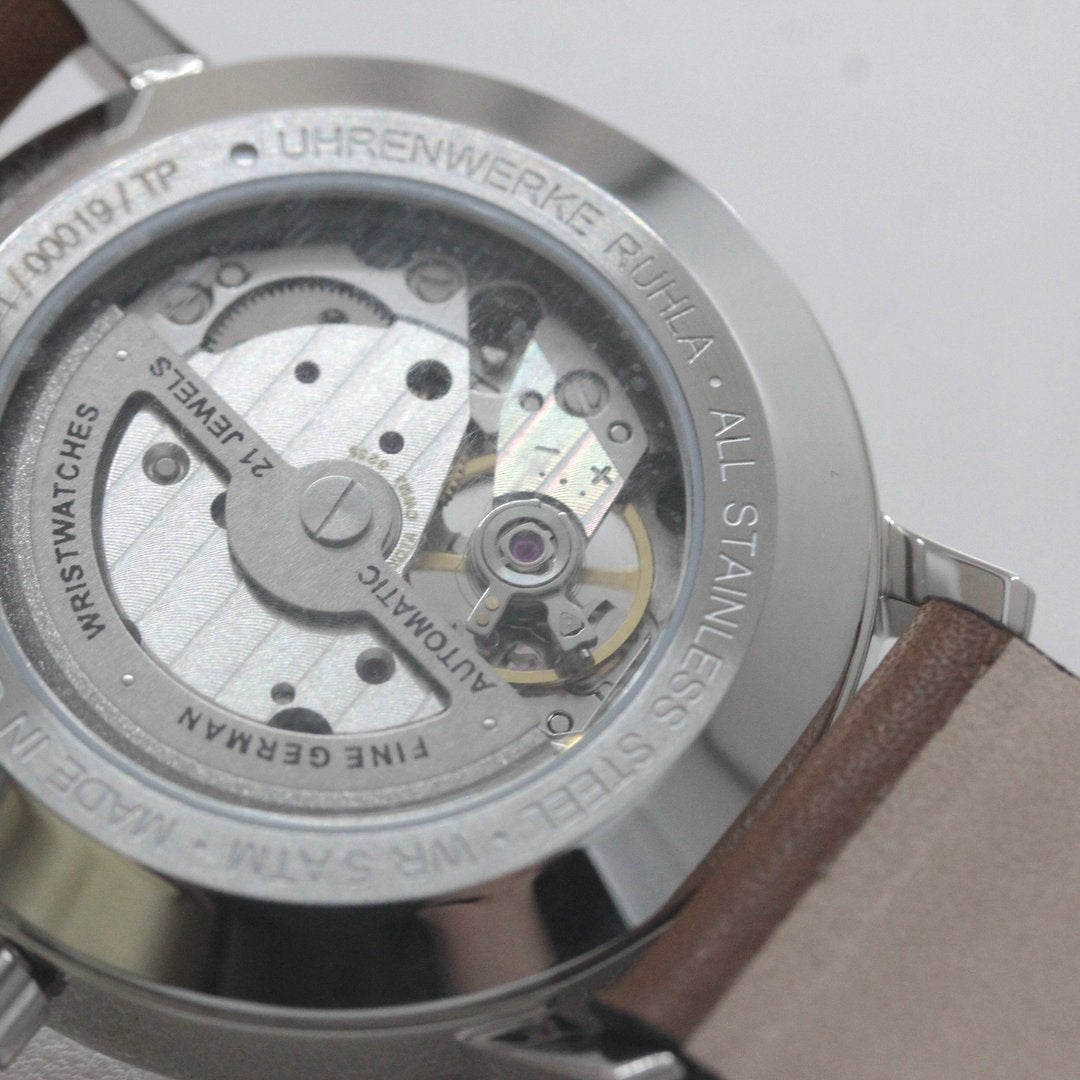 バウハウス bauhaus 自動巻き 腕時計 2068-1at 時計裏 シースルーバック