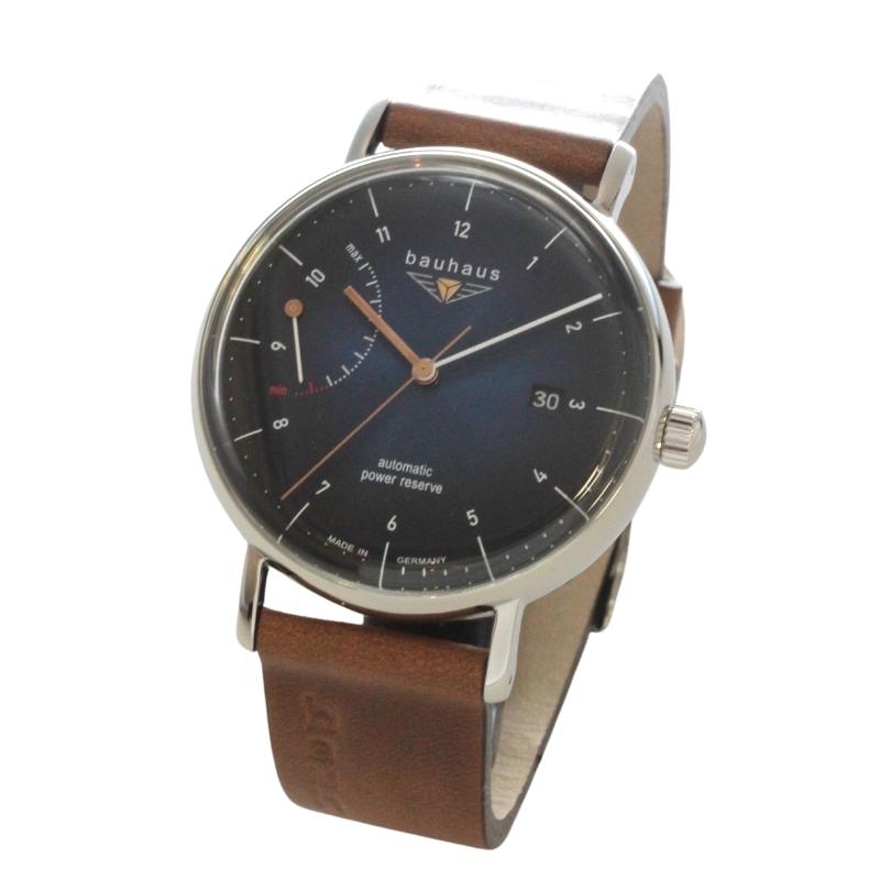 バウハウス（BAUHAUS）自動巻き 2160-3AT パワーリザーブインジケーター 腕時計