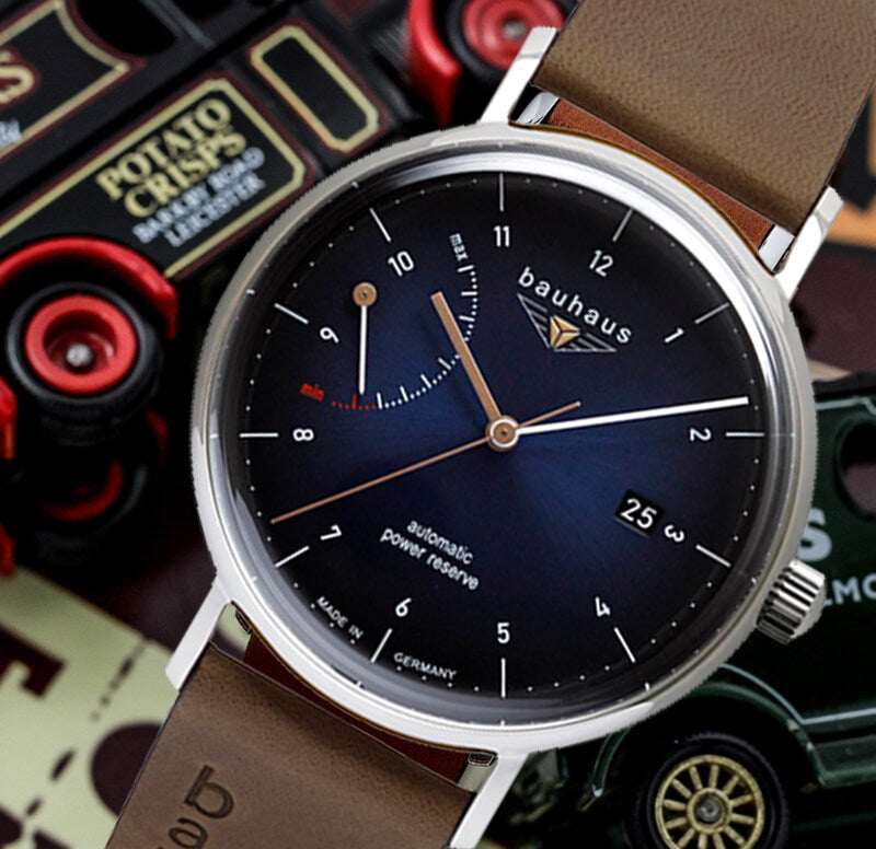 バウハウス（BAUHAUS）自動巻き 2160-3AT パワーリザーブインジケーター 腕時計