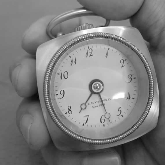 KEYFORD キーフォード GRAB TABLE WATCH 置き時計 ゴールド K14-010